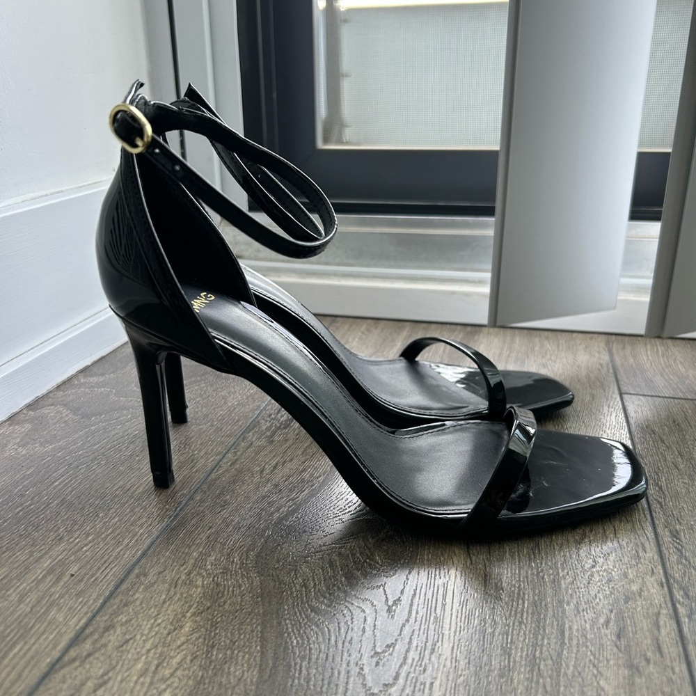 Mango patent leather heels